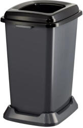 PLANET Szelektív hulladékgyűjtő szemetes Antracit-Fekete 50L (UP900BL)