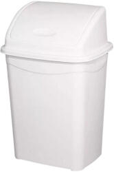 PLANET Billenőfedeles műanyag szemetes Fehér 16L (UP117)