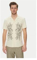 BLEND Férfi kevert anyagú ing, 20717697, pamut, M INTL, bézs (0000304641114_M)