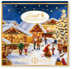 Lindt Karácsonyi Vásár Adventi Naptár 115g
