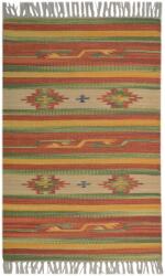 Bakero Kézzel készített szőnyeg rojtokkal, Sokszínű, Modern megjelenés, Téglalap, Pamut, 60x90cm (bain0000122)