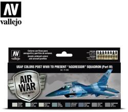 Vallejo Air War USAF colors post WWII to present Aggressor Squadron (Part III) akrilfesték készlet 8x 17ml (VAL71618)