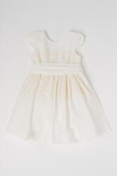 Mayoral kiszélesedő szabású ruha masnis részlettel, Csontszín, 128 CM (3911-051-8Y)