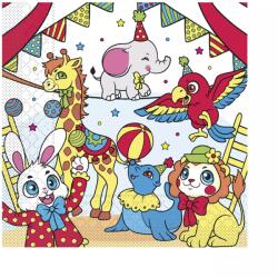 Mank Papírszalvéta Cirkusz, 1/4 hajtás, 600 db, Hossz: 330 mm, Szélesség: 330 mm