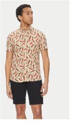 BLEND Férfi kevert anyagú ing, 20718428, viszkóz, S INTL, bézs (0000304799648_S)