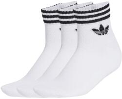 adidas Originals adidas Originals, Uniszex rövid szárú zokni szett - 3 pár, Fekete, Fehér, S (JV7435-S)
