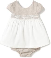 Mayoral lányruha, 1857, Poliészter/Len, Bézs, Bézs, 62 CM (0000304875434_2_4M)