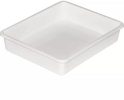 Moser Műanyag tároló tál, fehér, magasság: 50 mm, hossz: 240 mm, szélesség: 210 mm