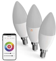 EMOS LED izzó GoSmart gyertya / E14 / 4, 8 W (40 W) / 470 lm / RGB / dimmelhető / Wi-Fi (ZQW322R)