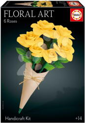 Educa Lucru creativ Trandafiri galbeni Floral Art Yellow Roses Educa asamblează propriul buchet de la 14 ani (EDU20422)