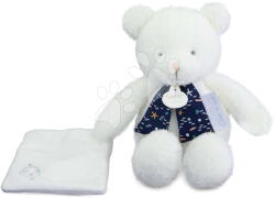 Doudou Iepuraș de pluș care luminează în întuneric Moonlight Collection Plush Doudou et Compagnie în ambalaj cadou alb 30 cm de la 0 luni (DC4318)