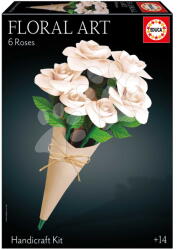 Educa Lucru creativ Trandafiri albi Floral Art White Roses Educa asamblează propriul buchet de la 14 ani (EDU20395)