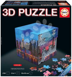 Educa Puzzle în cub Panorama New York 3D Cube NY Panorama Educa 216 piese de la 8 ani (EDU20335)