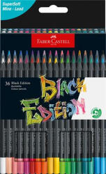 Faber-Castell Színes ceruza készlet, háromszögletű, FABER-CASTELL Black Edition, 36 különböző szín (TFC116436) (TFC116436)