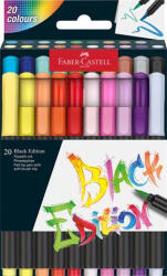 Faber-Castell Ecsetirón készlet, FABER-CASTELL Black Edition, 20 különböző szín (TFC116452) (TFC116452)