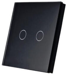 SmartWise TEREM2B - 2 gombos, vezeték nélküli kapcsoló, eWeLink-Remote, fekete (T eWeLink-Remote 2-GANG)