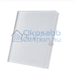 SmartWise T1R3 - 3 gombos vezeték nélküli, RF fali kapcsoló, fehér