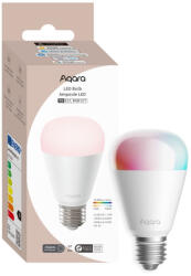 Aqara T2 E27 RGB CCT - fehér + színes fényű, állítható színhőmérsékletű, fényerőszabályozható, E27 LED izzó, Zigbee, Thread (LB-L02D)