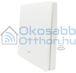 SmartWise BRFW1 1 gombos vezeték nélküli, RF fali kapcsoló, fehér