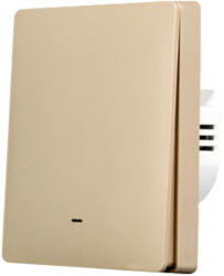 SmartWise B61 UNI Zigbee 3.0 + RF, 1 áramkörös, gombos villanykapcsoló, arany színű