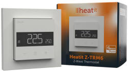 Heatit HeatIt Z-TRM6 RAL 9003 - termosztát, Z-Wave, fehér (HEAE5430566)