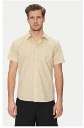 BLEND Férfi kevert anyagú ing, 20718220, pamut, M INTL, bézs (0000304798931_M)