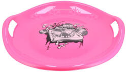 Baby Mix Tányér hócsúszka Baby Mix 60 cm Snowflake MUSIC rózsaszín (2-49901)