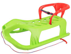 Baby Mix Műanyag szánkó háttámlával Baby Mix SNOW STAR zöld (2-49312)