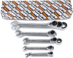 Beta 142/S 17 darabos csillag-villáskulcs készlet irányváltó racsnival