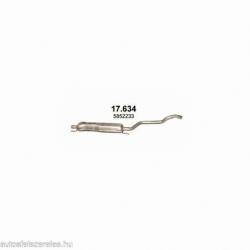 Marix 17-634 középső kipufogó dob - OPEL Zafira A, B (K17-634ALU)