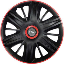 J-Tec 16" DÍSZTÁRCSA MAXIMUS FEKETE-PIROS, 4db (JACKY16181)