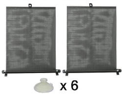 Carcommerce Napvédő roló 2x55cm, tapadókorongokkal (CC61650)