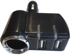 Maxeed Szivargyújtó elosztó, 1 + 2 USB (CS-M0321)