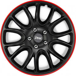 J-Tec 14" DÍSZTÁRCSA HERO GTR FEKETE-PIROS, 4db (JACKY14175)