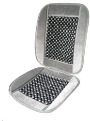 Carcommerce Ülésvédő fagolyós, velúr, szürke (CC61215)