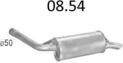 Edex 08-540 kipufogó hátsó cső - FORD C-MAX Mk1, Mk2 (K08-684ALU-ED)