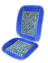 Carcommerce Ülésvédő fagolyós, velúr, kék (CC61214)