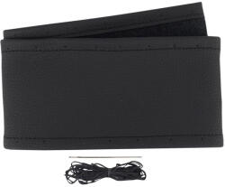 CARMOTION Kormányvédő, fűzős, fekete, valódi bőr, 39-41cm (CM58227)