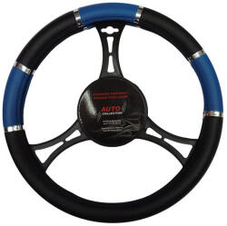 Jacky Auto Kormányvédő fekete-kék, 37-39cm (JAC43210)