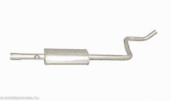 Polmostrow Polmo 14-06 középső kipufogó dob - MITSUBISHI Colt V, SMART Forfour (K14-06ALU-POL)