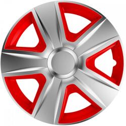 Versaco 16" DÍSZTÁRCSA ESPRIT EZÜST-PIROS, 4db (VER9415)