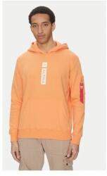 Alpha Industries férfi kapucnis pulóver, 146338, pamut/poliészter, L INTL, narancssárga (0000305422811_L)