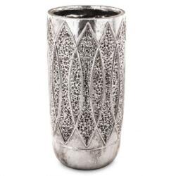  Silver Leaf Elegance Vase (19x19x39 cm)