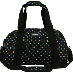 LAMONZA Be Happy utazótáska, 48x28x21 cm, Fekete/Mintás (A50142)