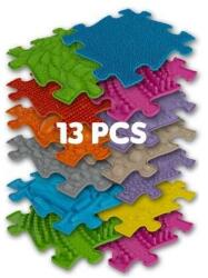 MUFFIK 2 in 1 szenzoros szőnyegkészlet 8+5 db 28x28 cm-es elem (MFK-020-1 és MFK-022-2)