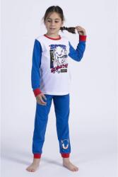 Sonic Hedgehog 20896 hosszu ujju kotott pizsama, Fehér, Kék, 110 CM (CEP2901627-1)