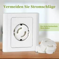  1 db- Biztonsági konnektorvédő és tápegységfedő fehér színben