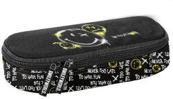 PASO Smiley Ovális Tolltartó - Fekete, Sm25Lt-013