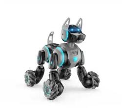 Kéz és távirányítású robot kutya , kerekeken guruló 360°-os forgással