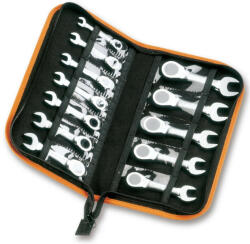 Beta 142C/A12 12 részes egyenes, rövid csillag-villáskulcs racsnival szerszám készlet egységcsomagban